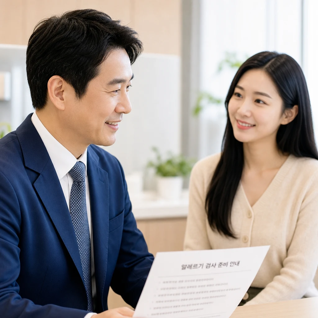 성인을 위한 대구 알레르기 검사 주의사항